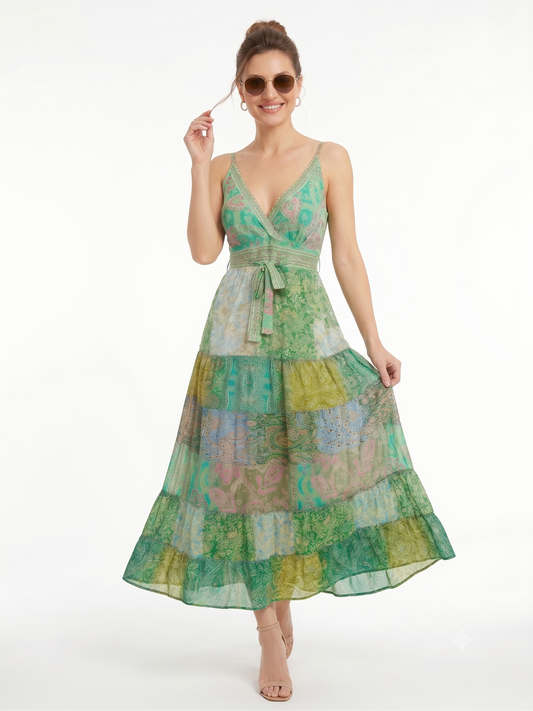 VESTIDO BOHEMIO "CANTO DEL TROPICO"