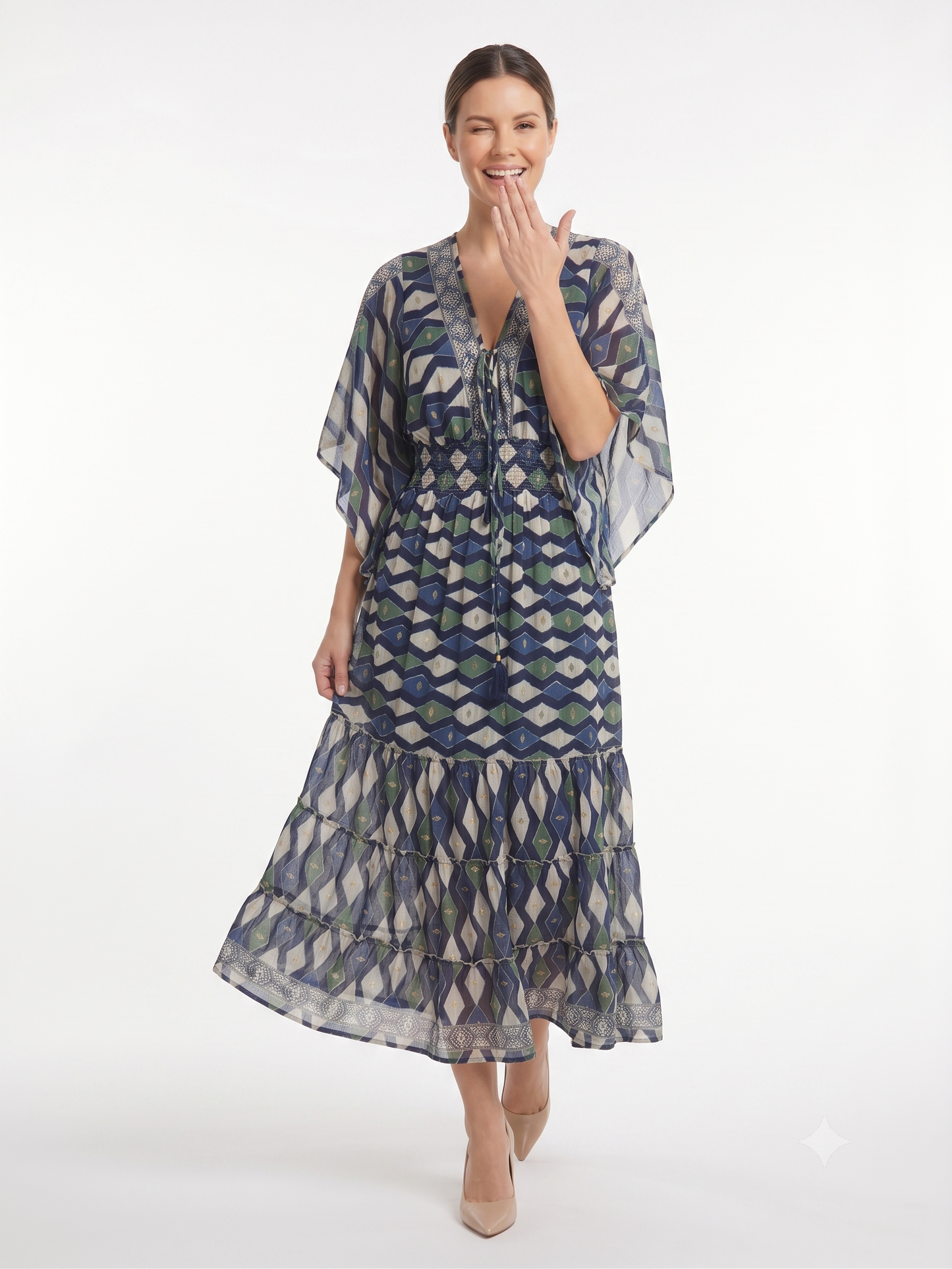 VESTIDO BOHEMIO CHIC "PERLA DEL SOL"