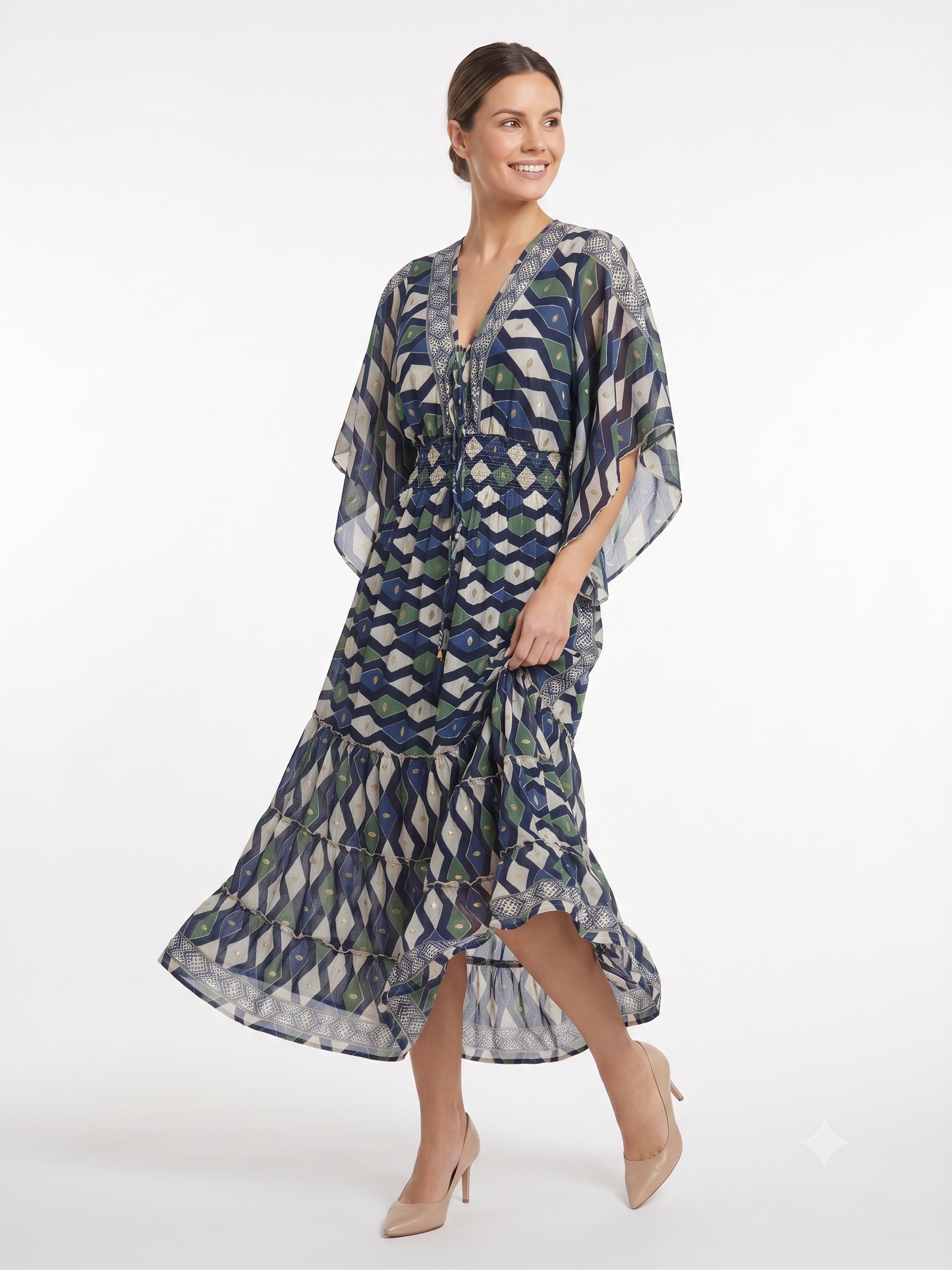 VESTIDO BOHEMIO CHIC "PERLA DEL SOL"