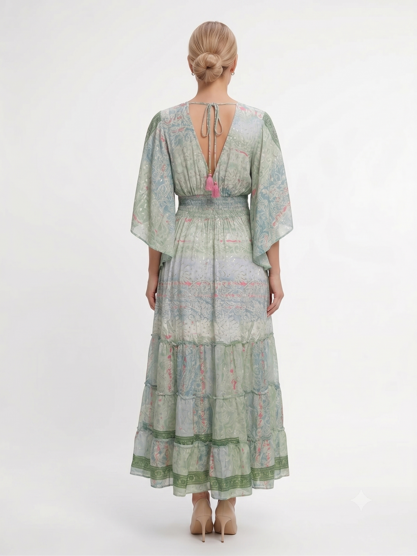 VESTIDO LARGO BOHO "AMANECER CALIDO"