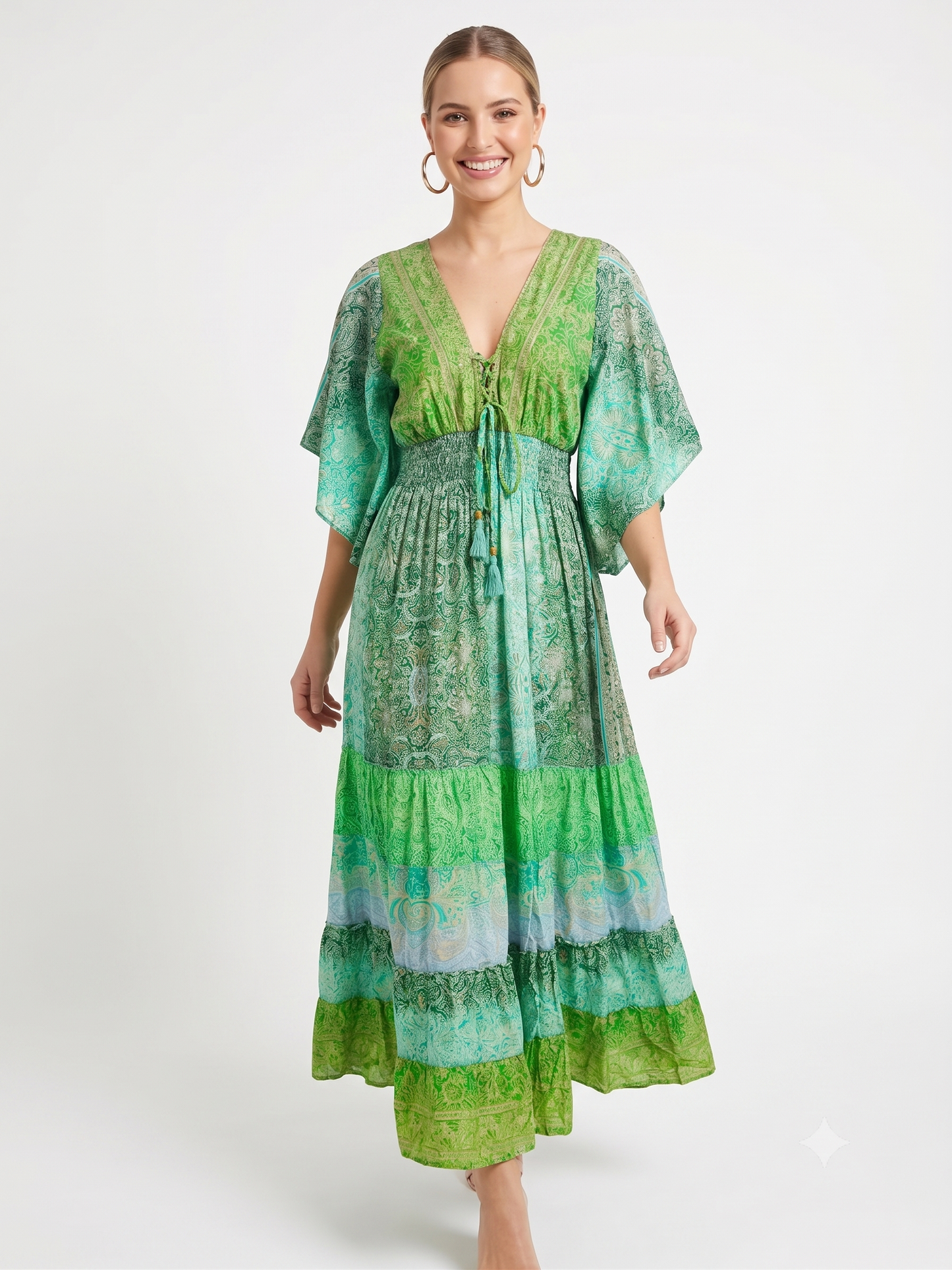 VESTIDO BOHO CHIC "PERLA TROPICAL"
