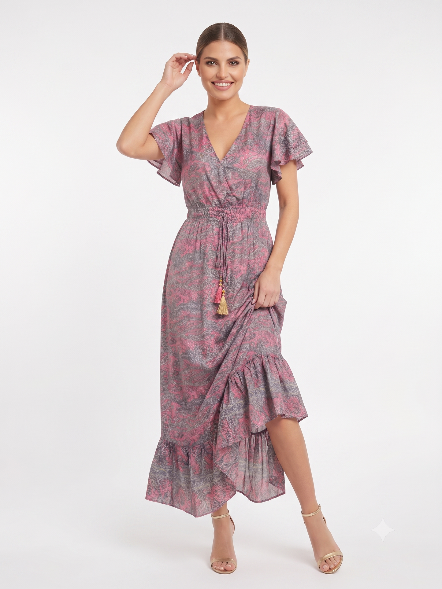 VESTIDO BOHEMIO "FLOR DEL DESIERTO"
