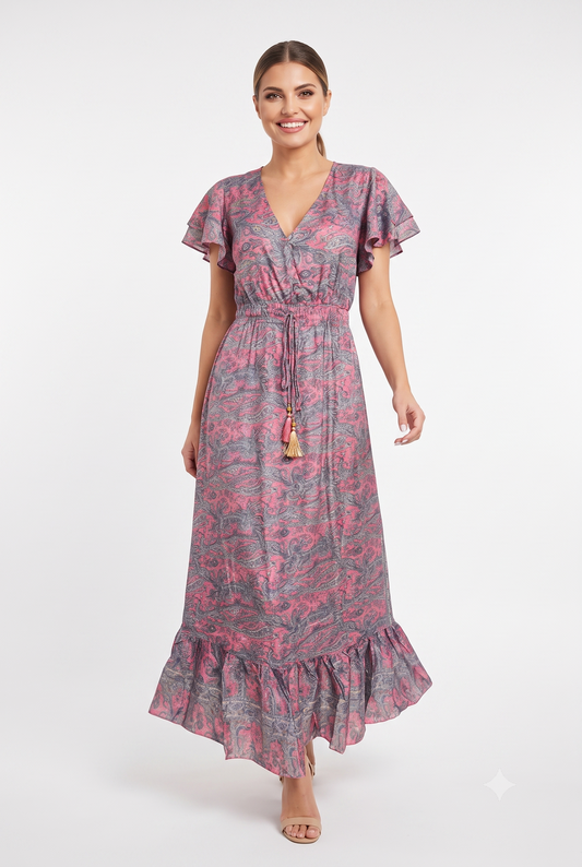 VESTIDO BOHEMIO "FLOR DEL DESIERTO"