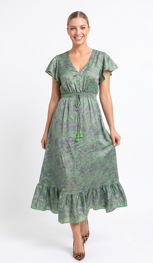 VESTIDO BOHO "BRISA DE COSTA VERDE"