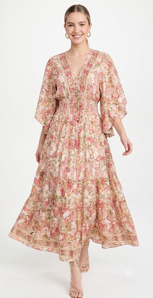 VESTIDO BOHEMIO BOHO "MES DE ENCANTO"