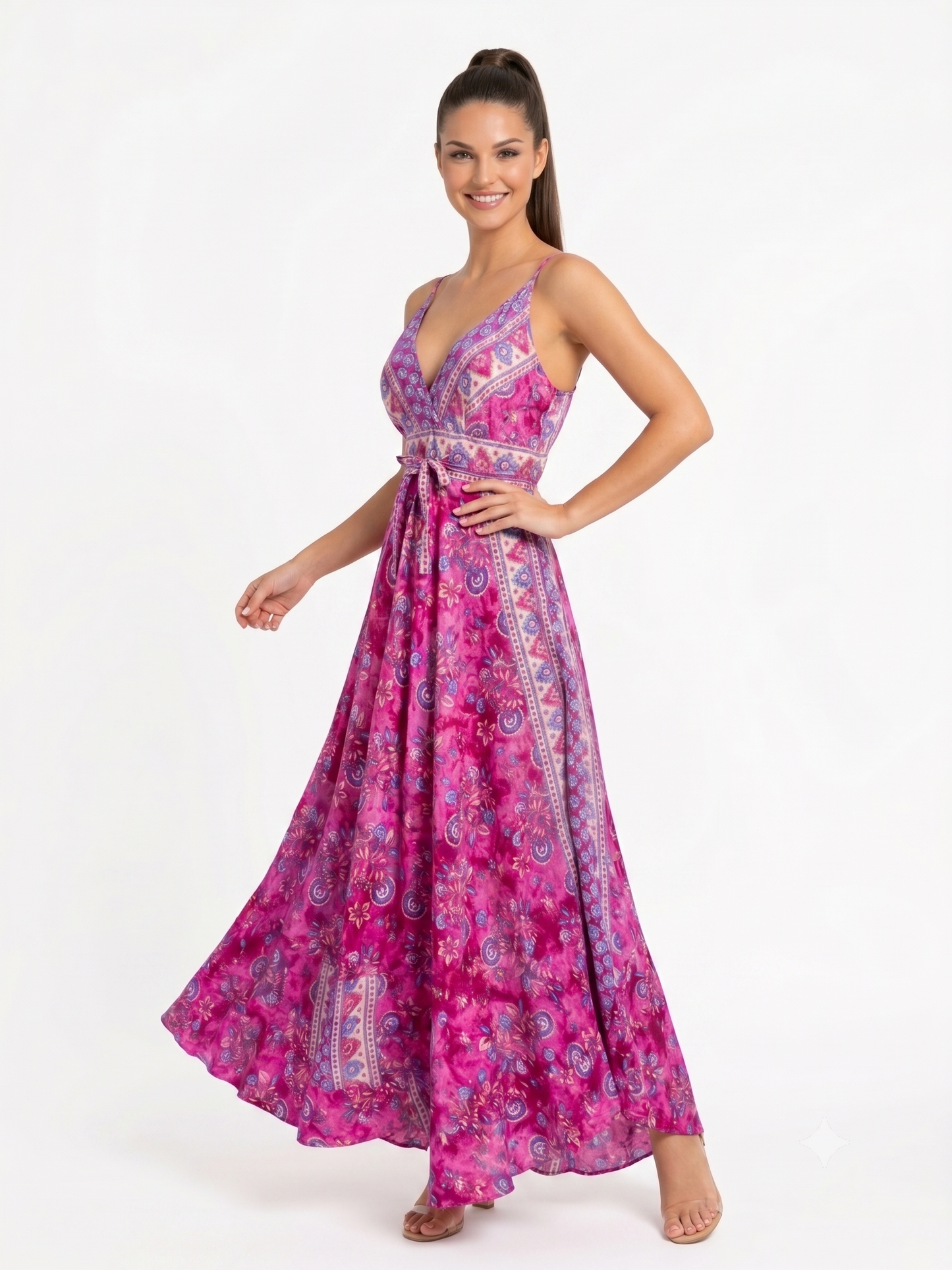 VESTIDO LARGO BOHO "VIENTO DEL CARIBE"