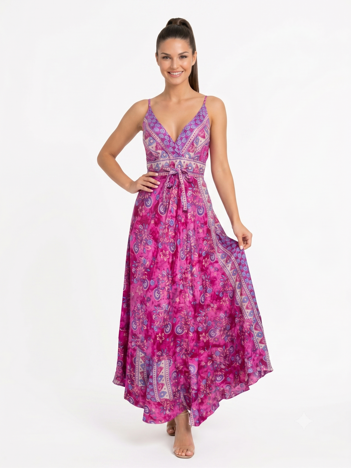 VESTIDO LARGO BOHO "VIENTO DEL CARIBE"
