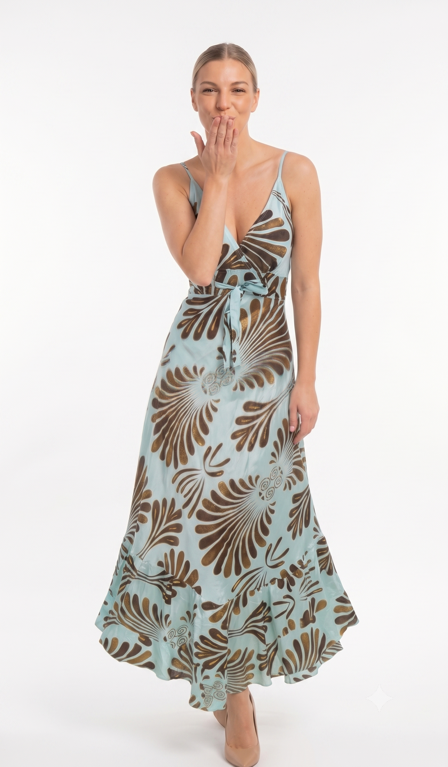 VESTIDO BOHEMIO "BRUNA DE CORAL"