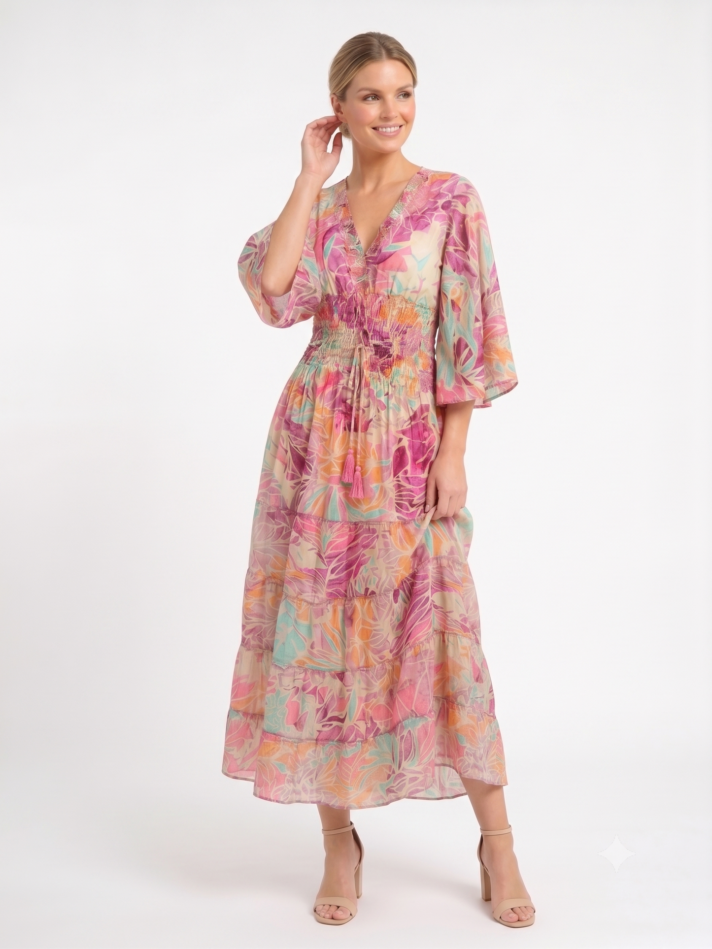 VESTIDO LARGO BOHO "PLAYA SERENA"