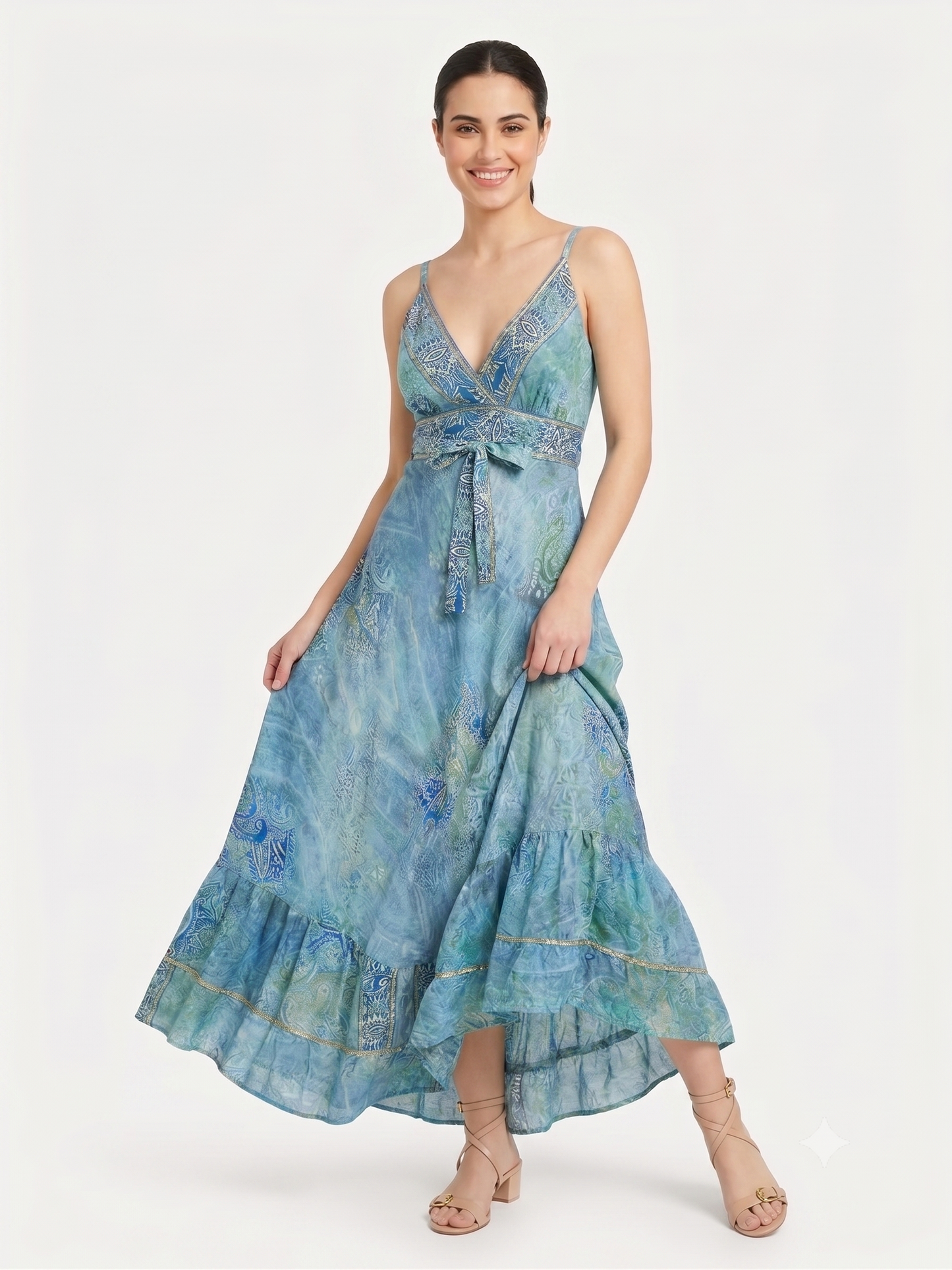 VESTIDO LARGO BOHO "FRESCURA TOTAL"