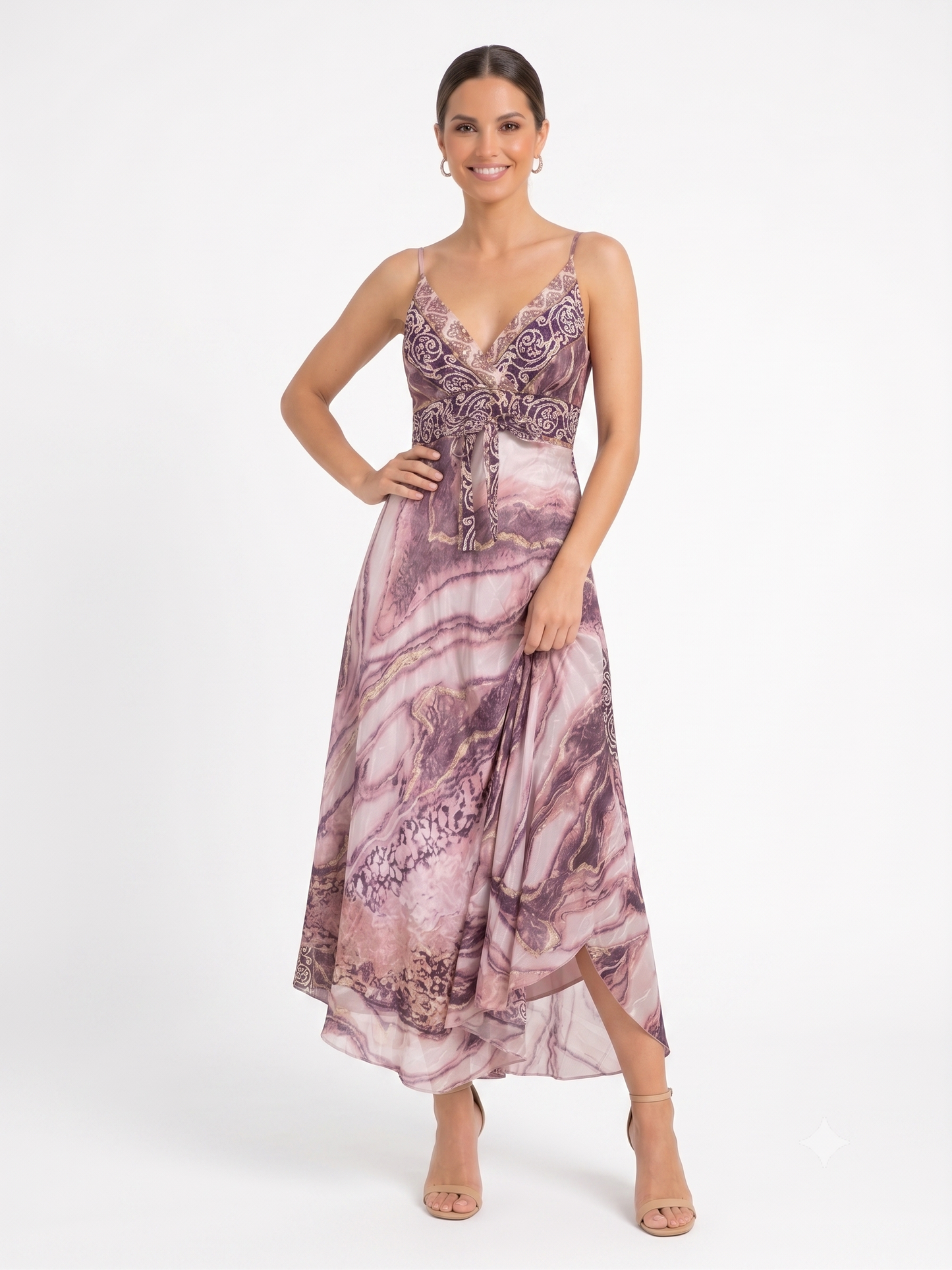 VESTIDO LARGO BOHEMIO "JARDIN DE VERANO"