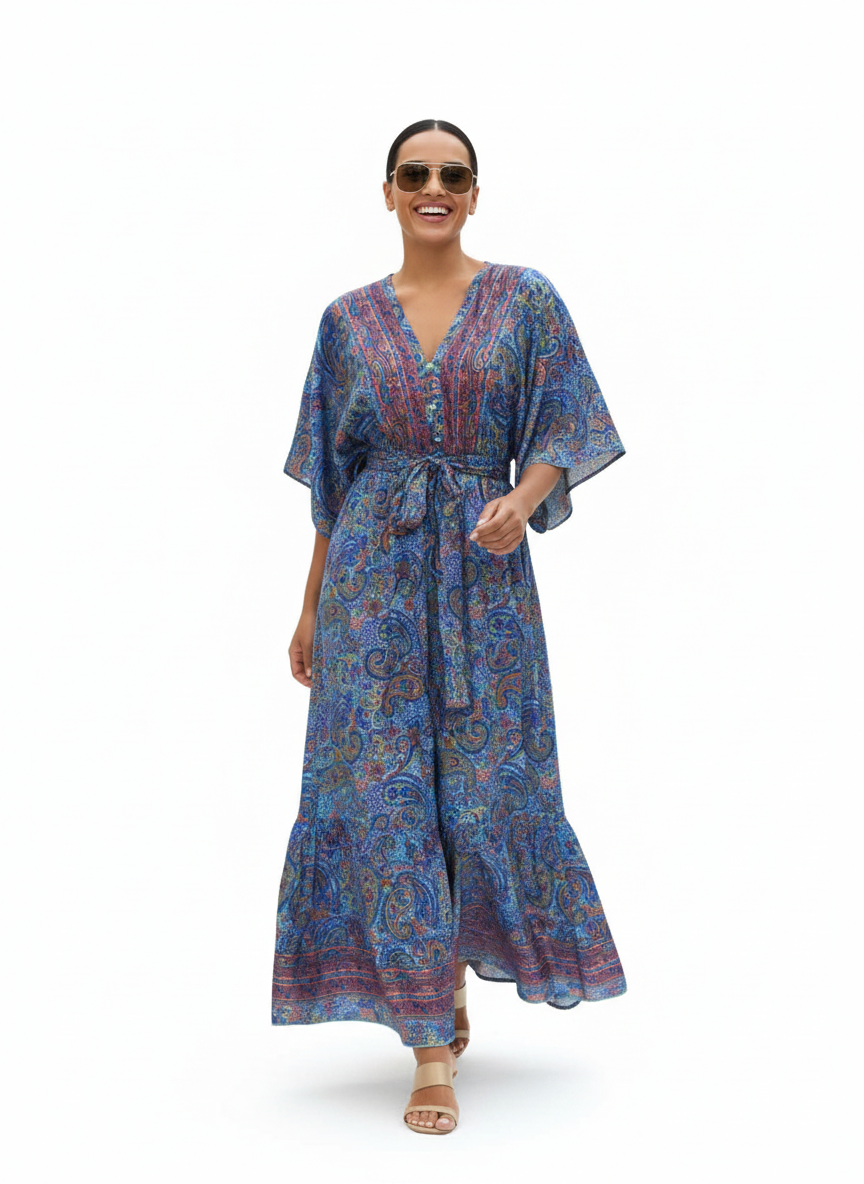 VESTIDO BOHEMIO "SOL NACARADO"