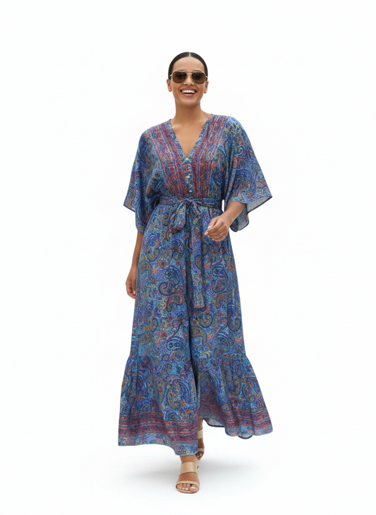 VESTIDO BOHEMIO "SOL NACARADO"