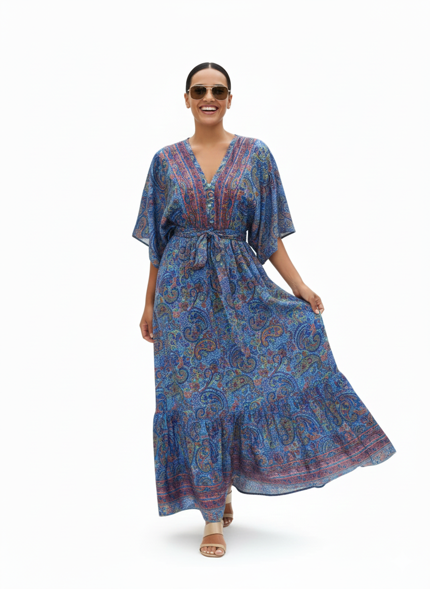 VESTIDO BOHEMIO "SOL NACARADO"