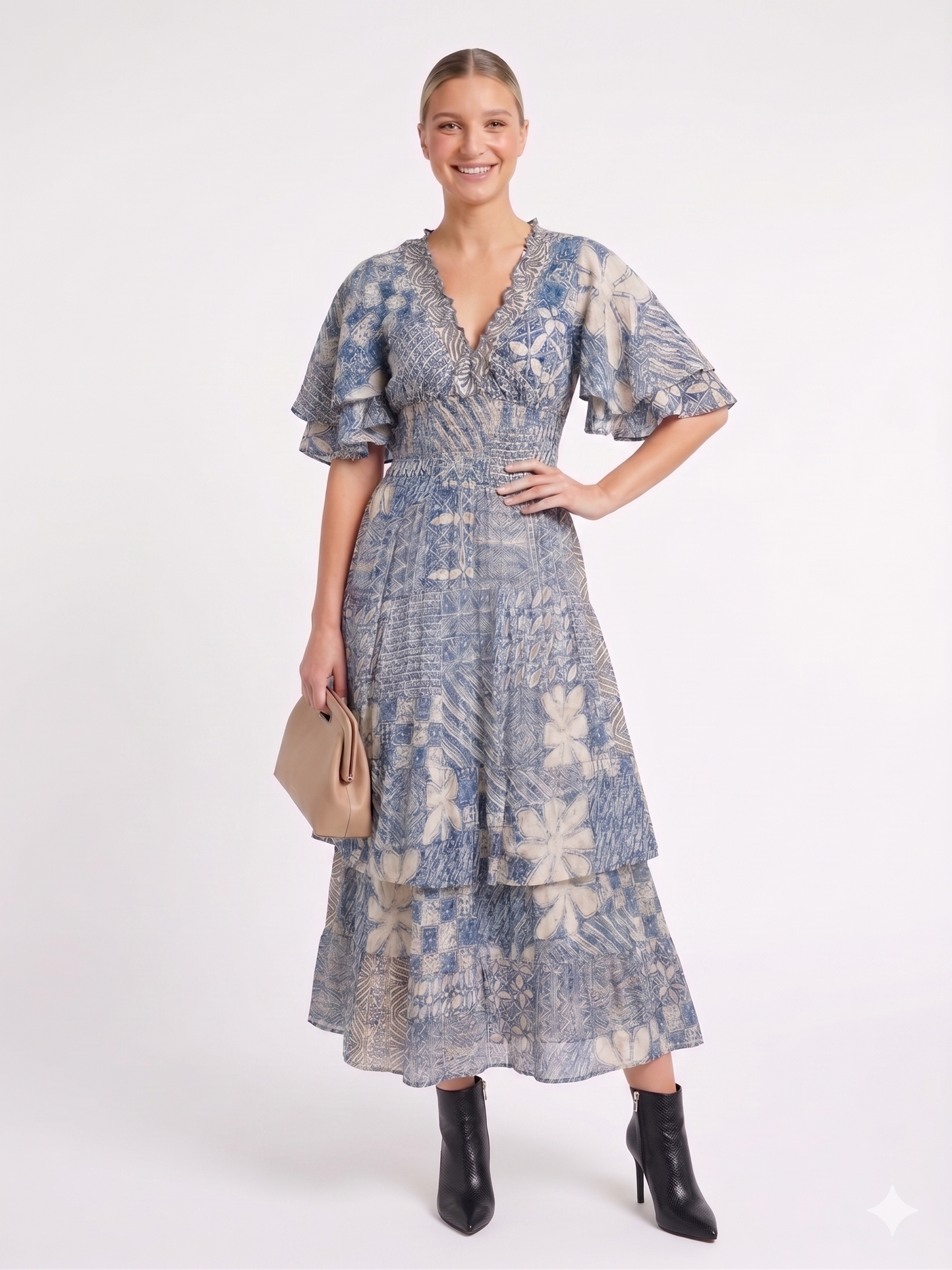 VESTIDO BOHEMIO "ENCANTO TROPICAL"