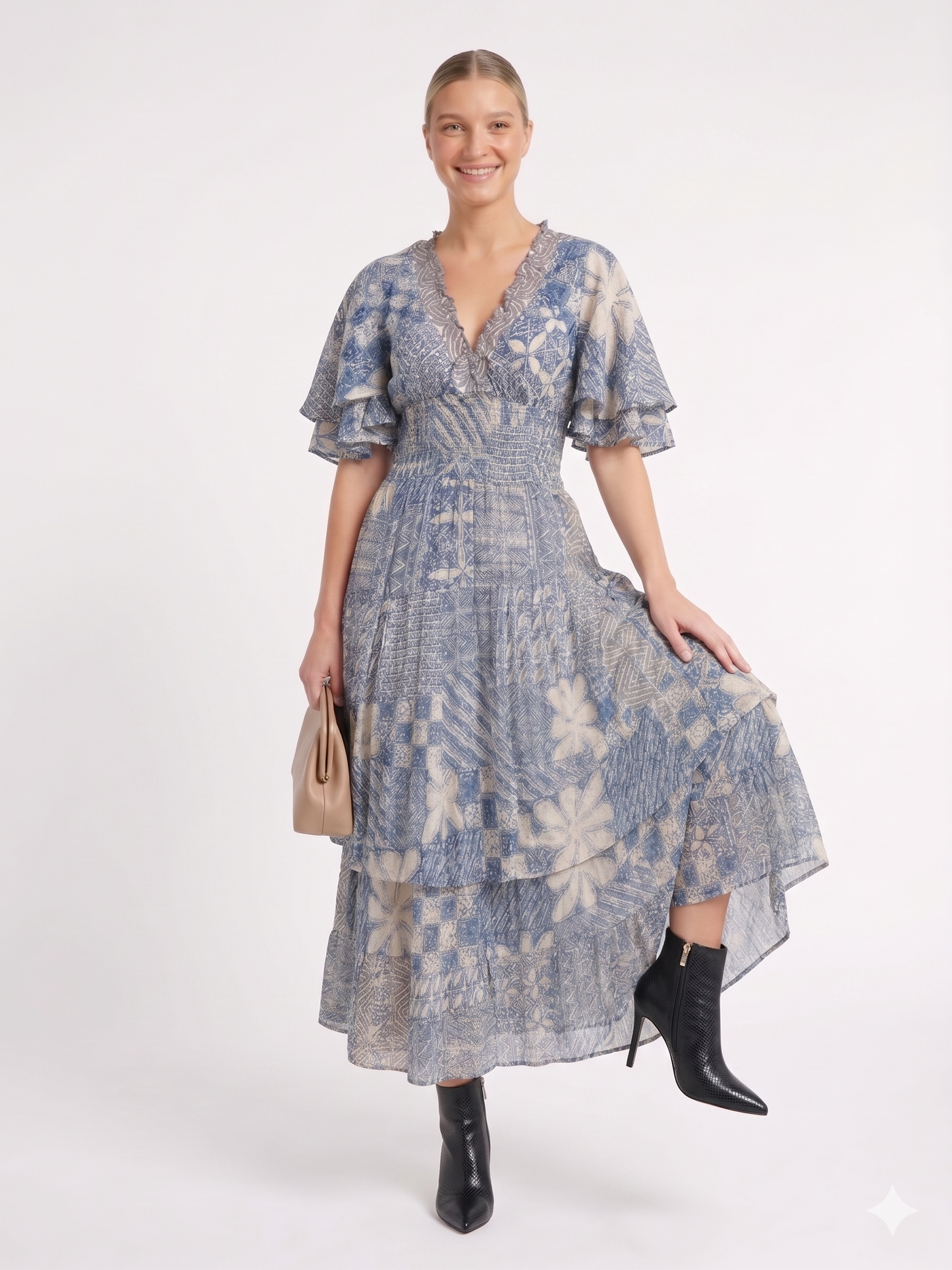 VESTIDO BOHEMIO "ENCANTO TROPICAL"
