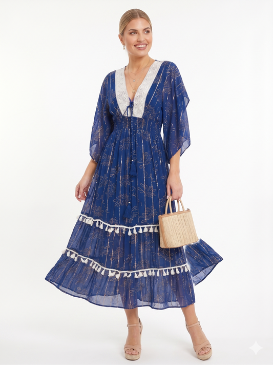 VESTIDO BOHO "SUEÑO DE PALMA"