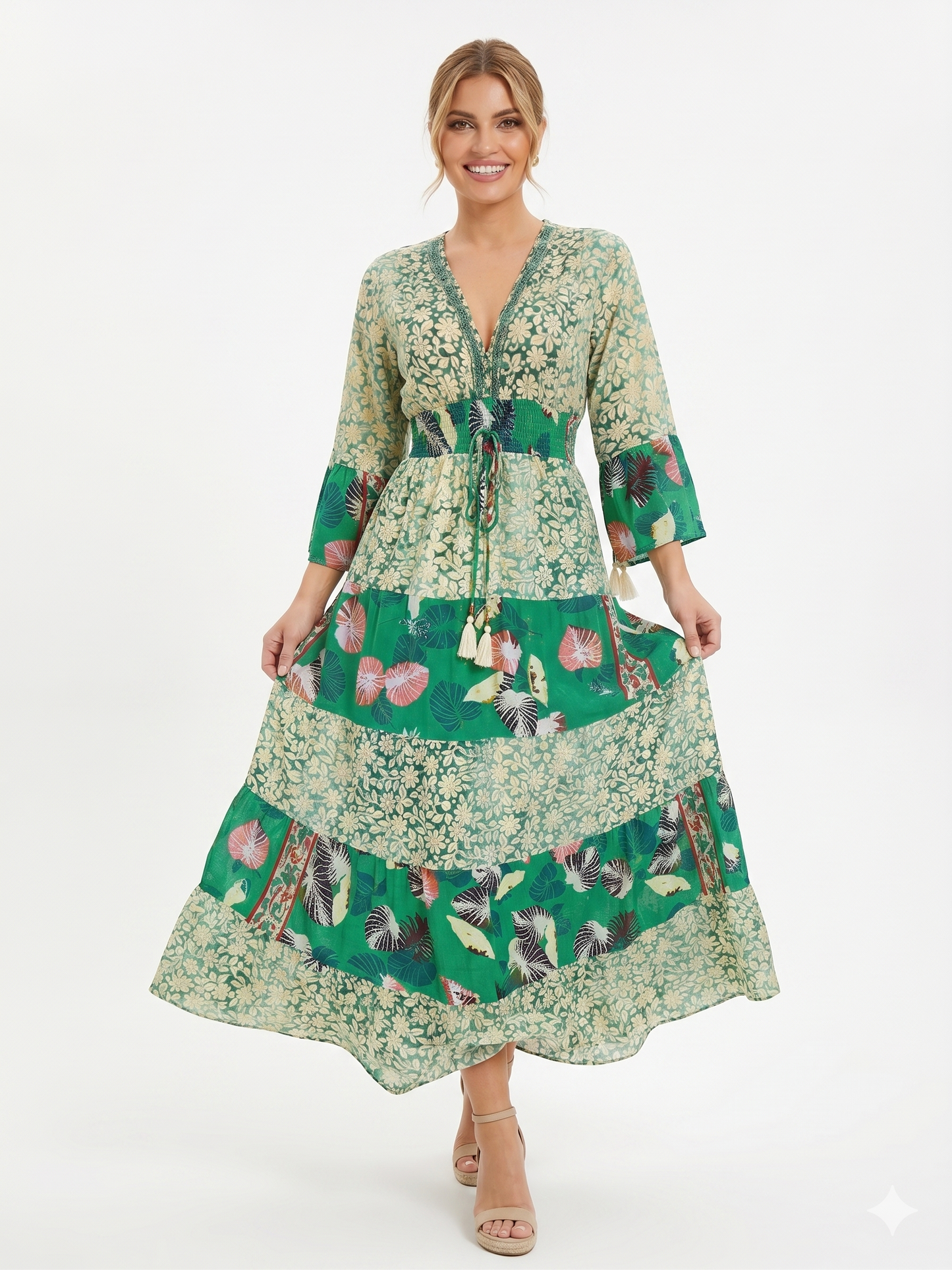 VESTIDO BOHEMIO "VIENTO DEL SUR"
