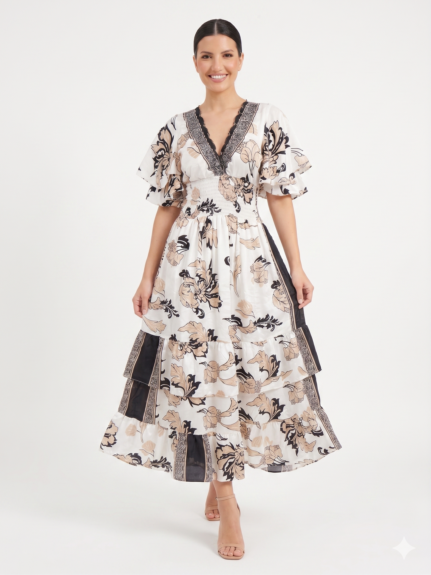 VESTIDO BOHEMIO "MAR DEL NORTE"