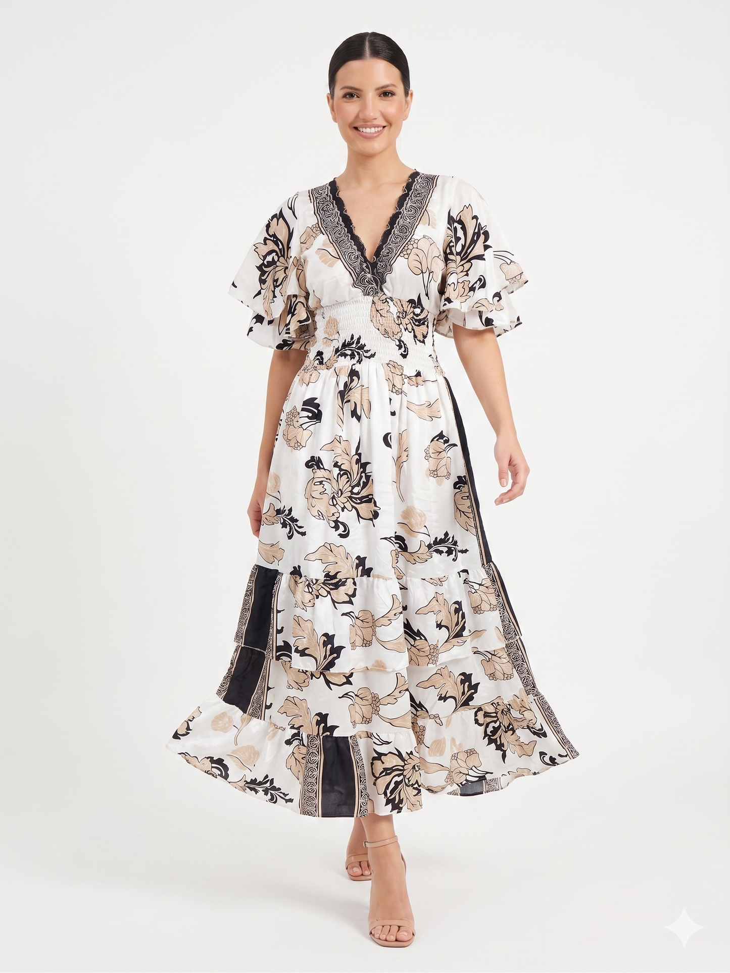 VESTIDO BOHEMIO "MAR DEL NORTE"