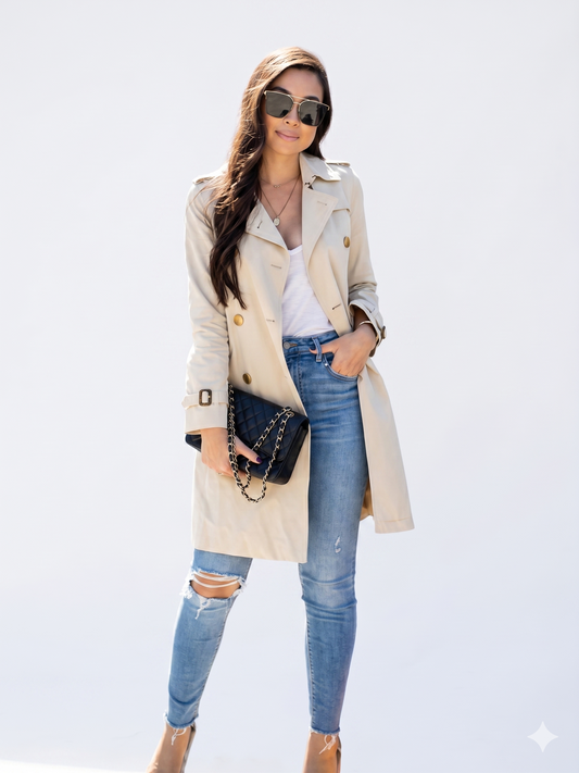GABARDINA BEIGE LUXE