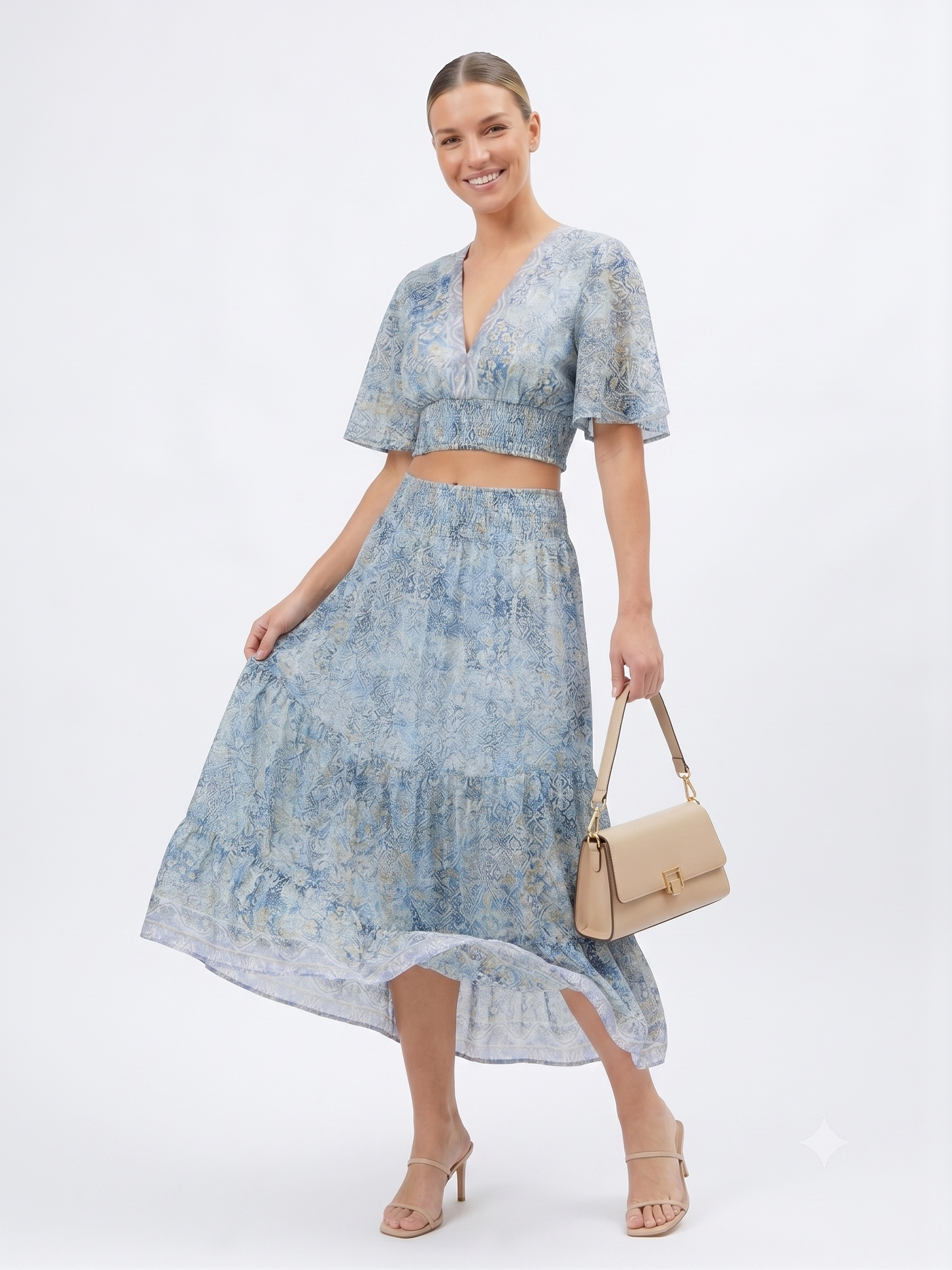 VESTIDO LARGO CHIC "ENCANTO ATARDECER"