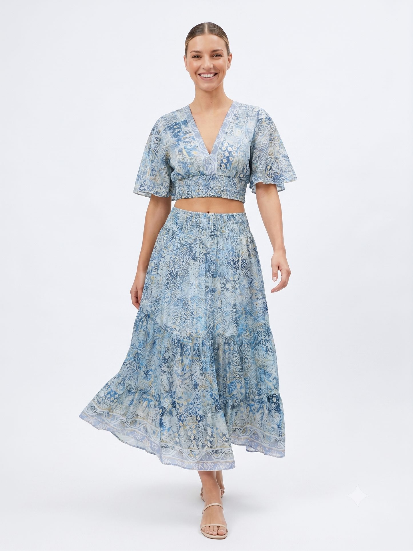 VESTIDO LARGO CHIC "ENCANTO ATARDECER"