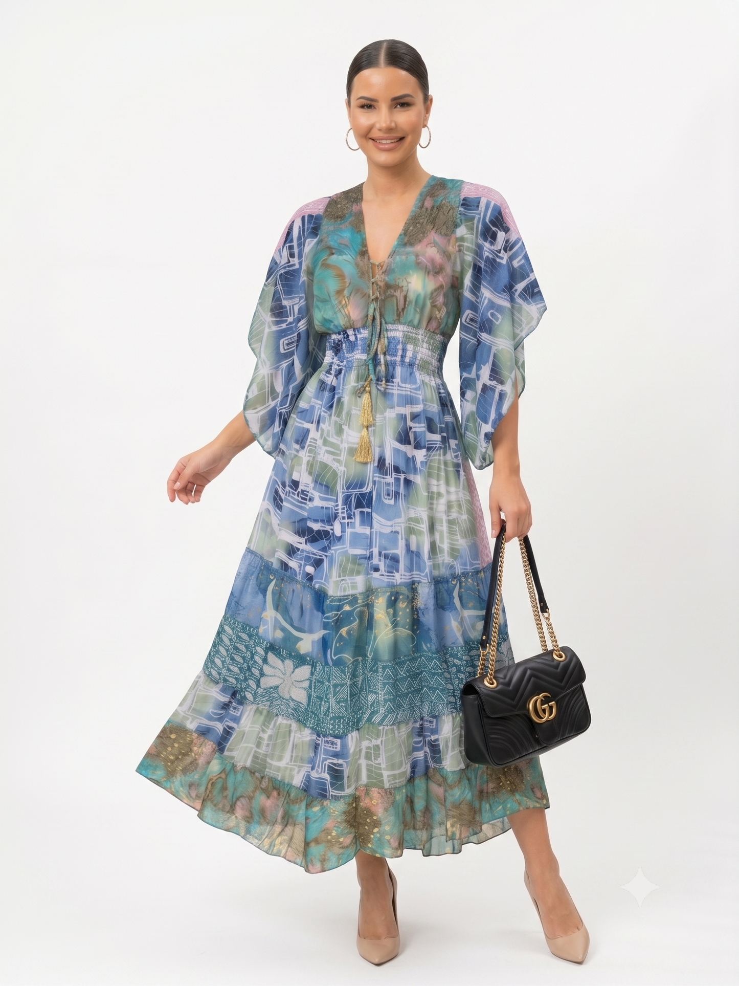 VESTIDO BOHEMIO "EFECTO ROMANTICO"