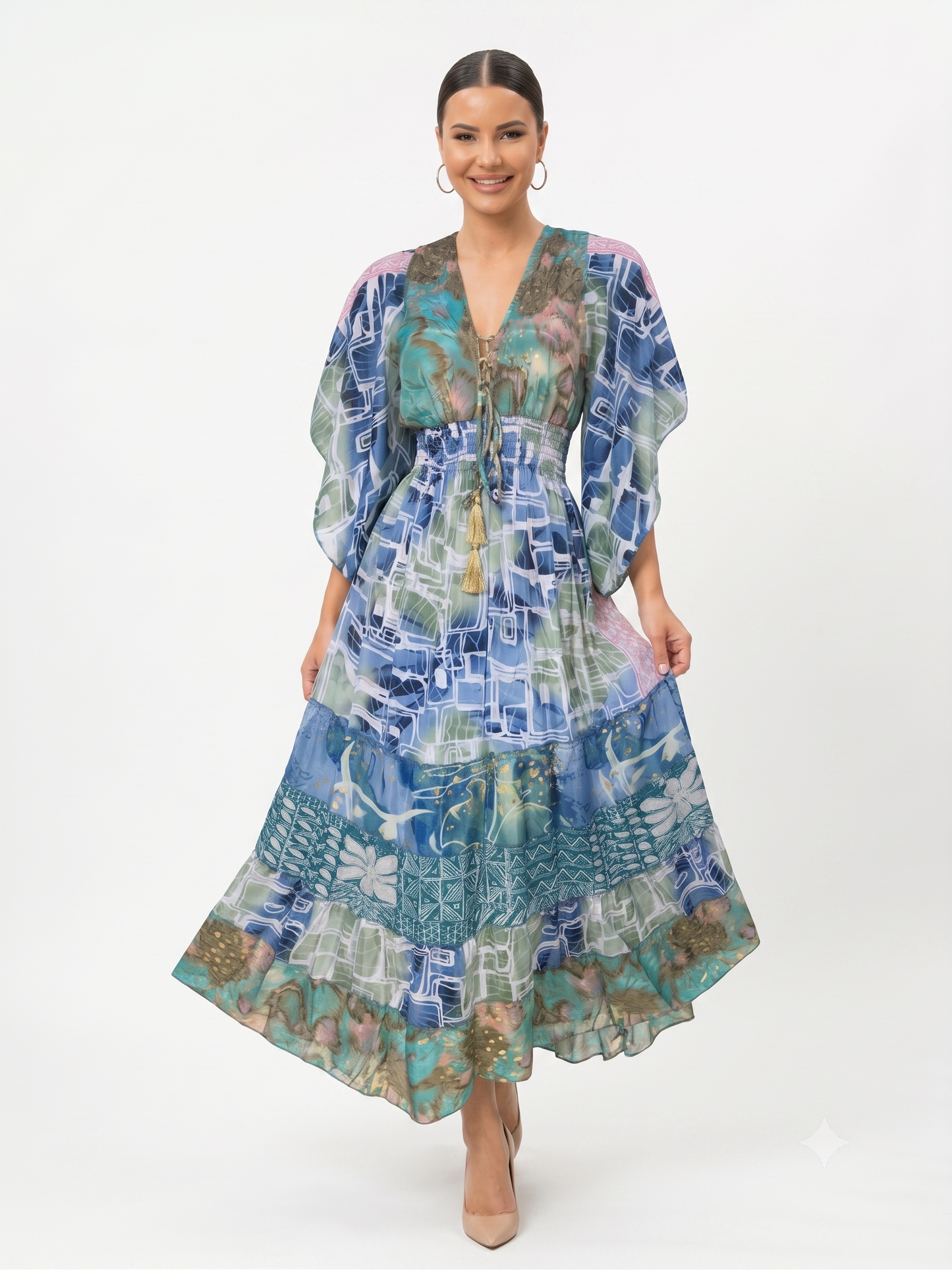VESTIDO BOHEMIO "EFECTO ROMANTICO"