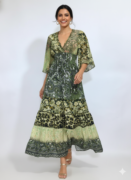 VESTIDO LARGO BOHEMIO "VERANO SERENO"