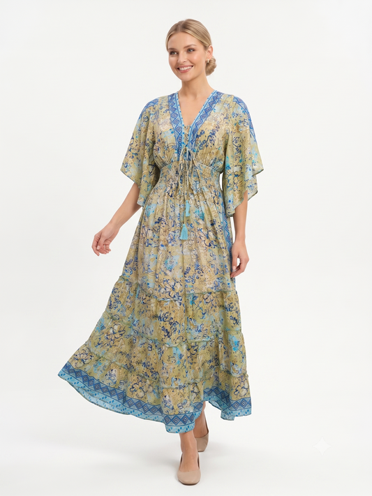 VESTIDO BOHEMIO "LUZ DE ARENA"