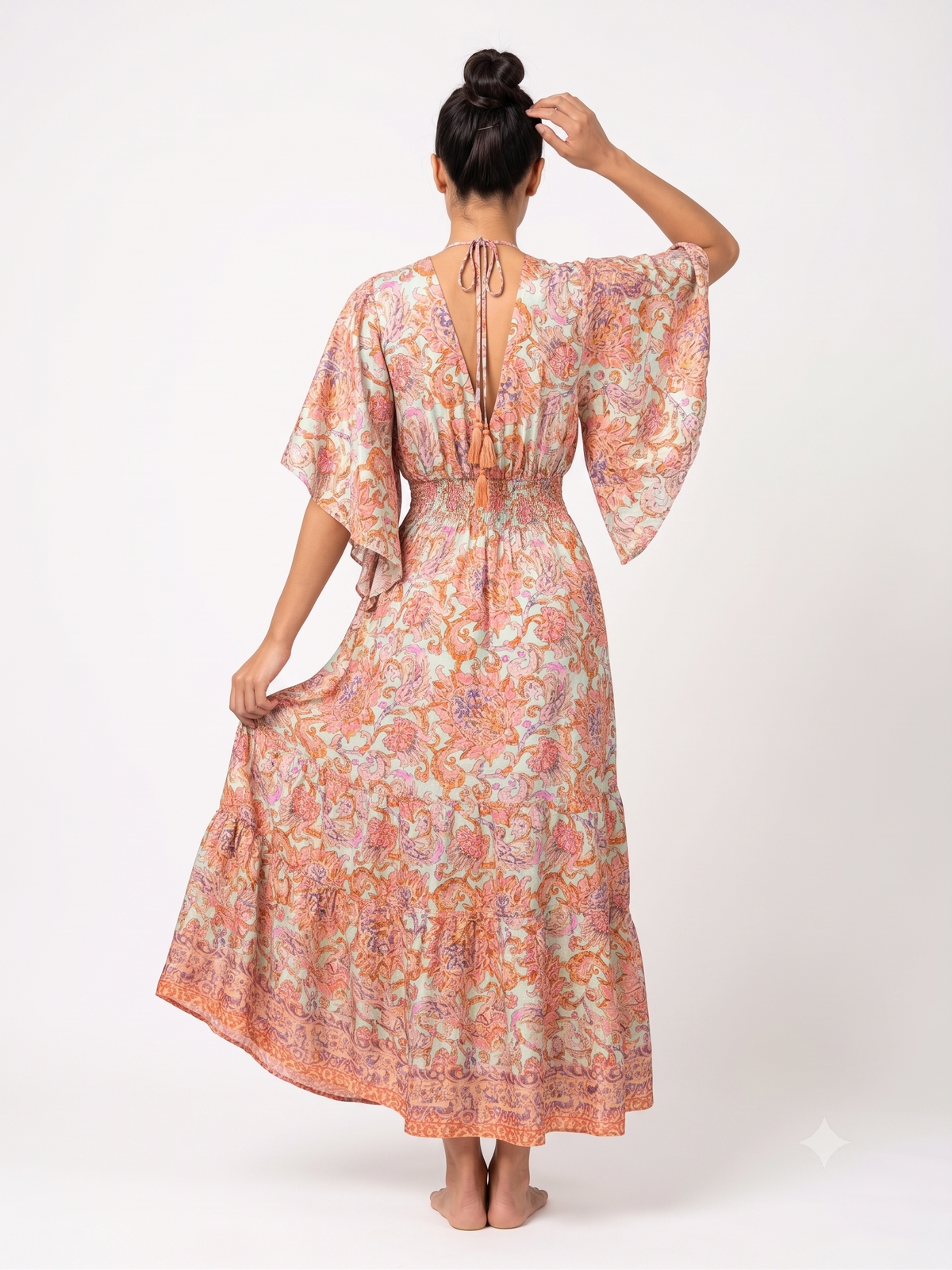 VESTIDO BOHEMIO "AMANECER DE PERLA"