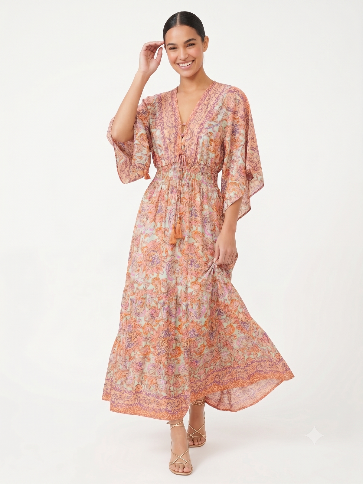 VESTIDO BOHEMIO "AMANECER DE PERLA"