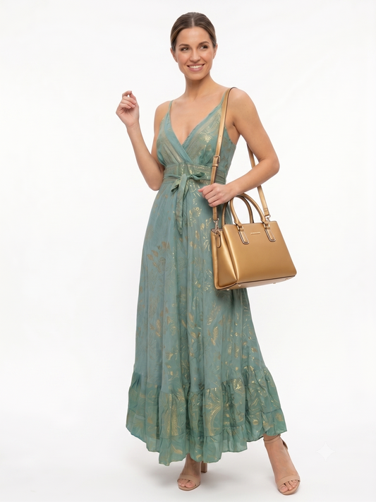 VESTIDO BOHEMIO "MAR DEL NORTE"