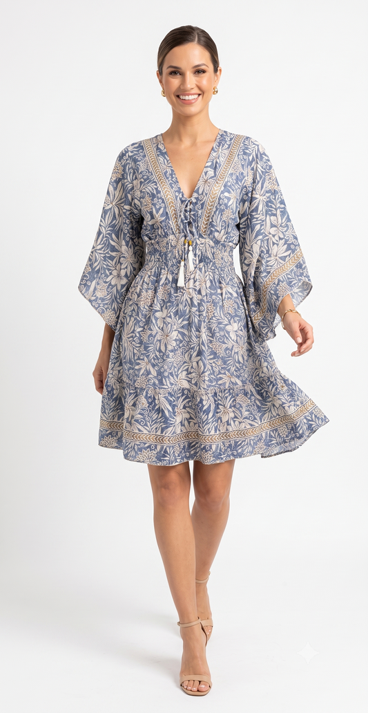 VESTIDO BOHO "SUEÑO PACIFICO"
