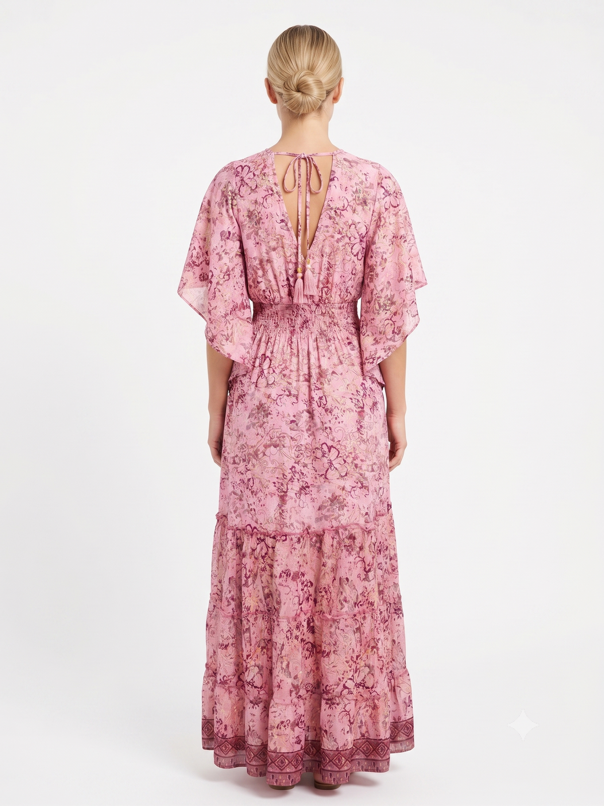 VESTIDO LARGO BOHEMIO "OASIS DE CORAL"