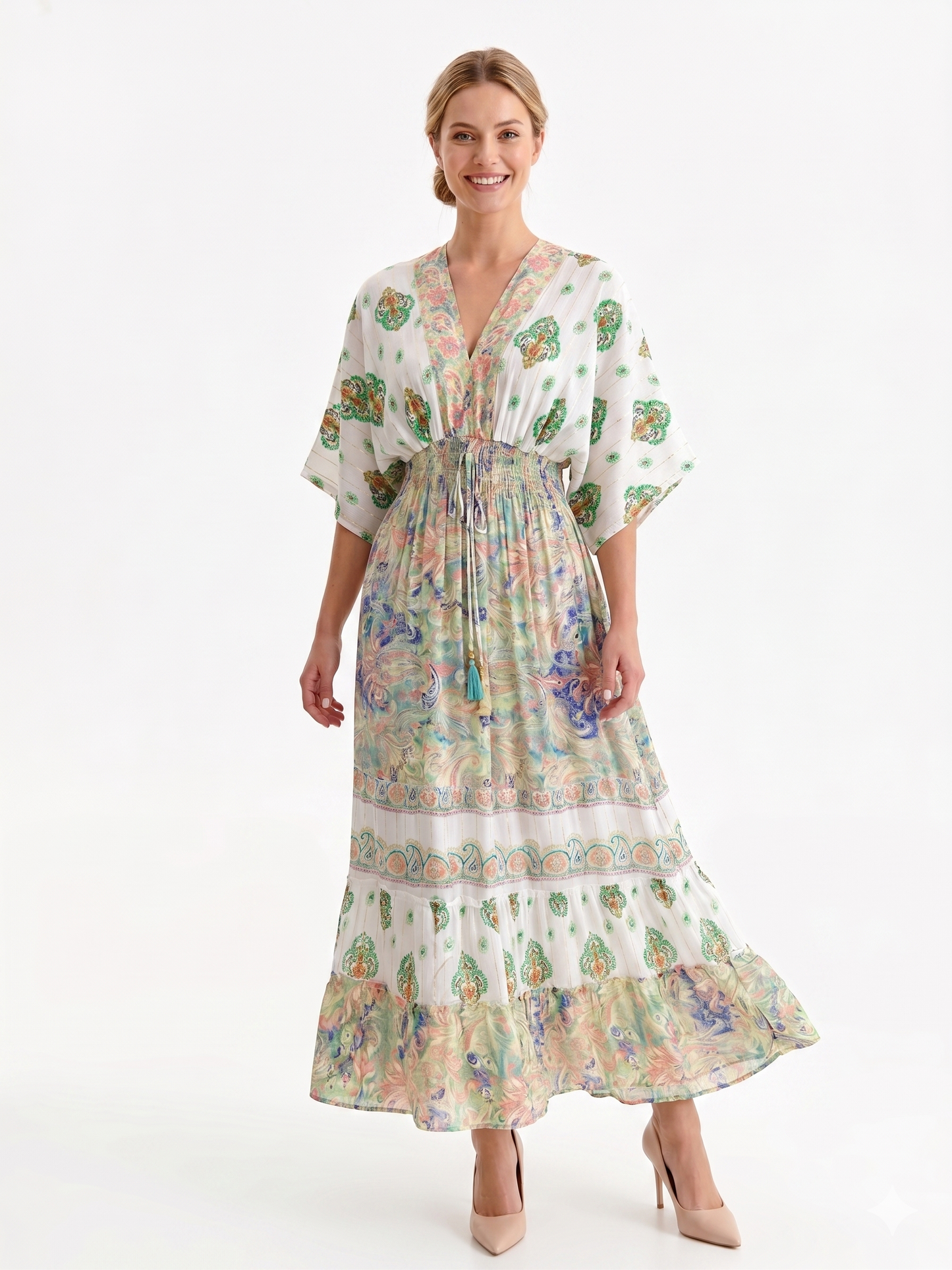 VESTIDO BOHEMIO "TARDE DORADA"