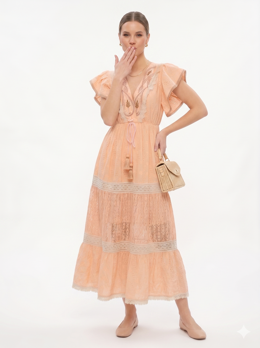 VESTIDO LARGO BOHEMIO "BRISA ENCANTADA"