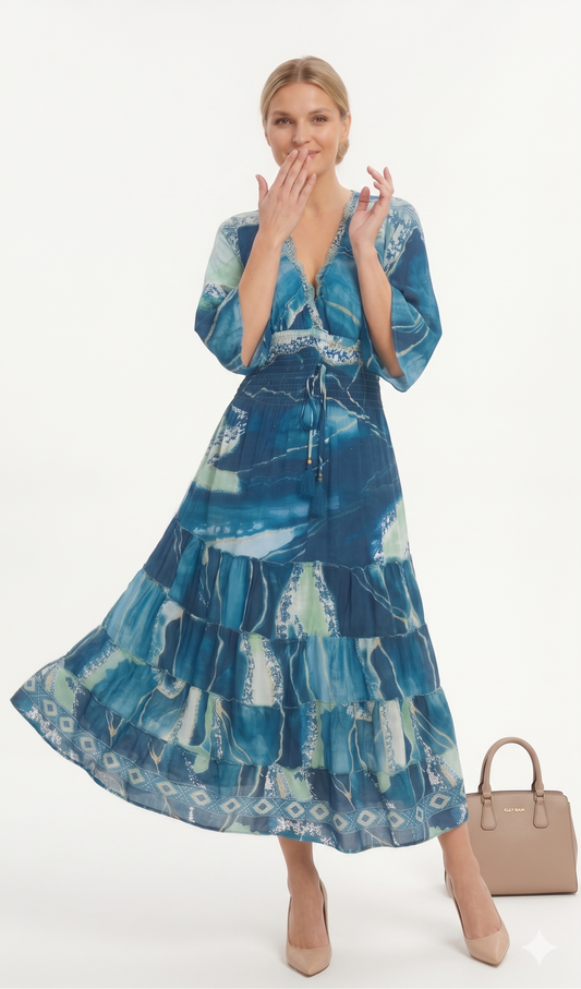 VESTIDO BOHEMIO "LA DAMA DEL SUR"