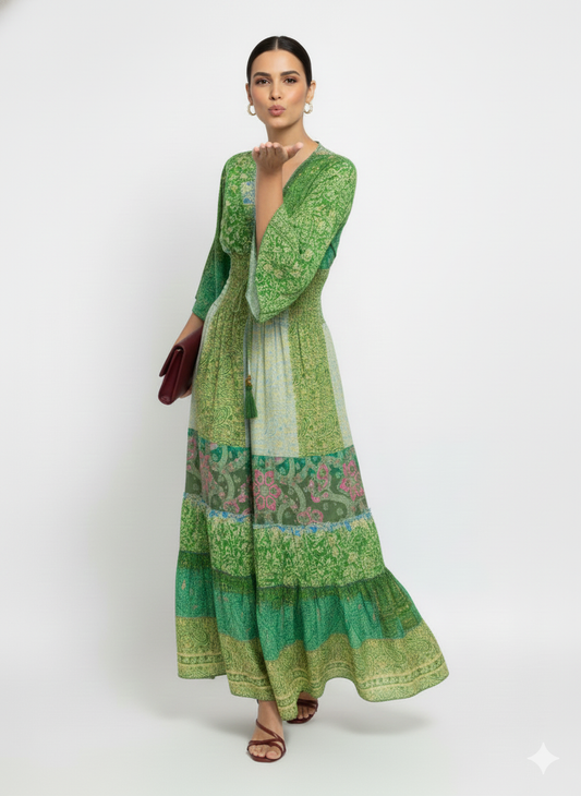 VESTIDO BOHEMIO " VIBRAS DE MAÑANA"