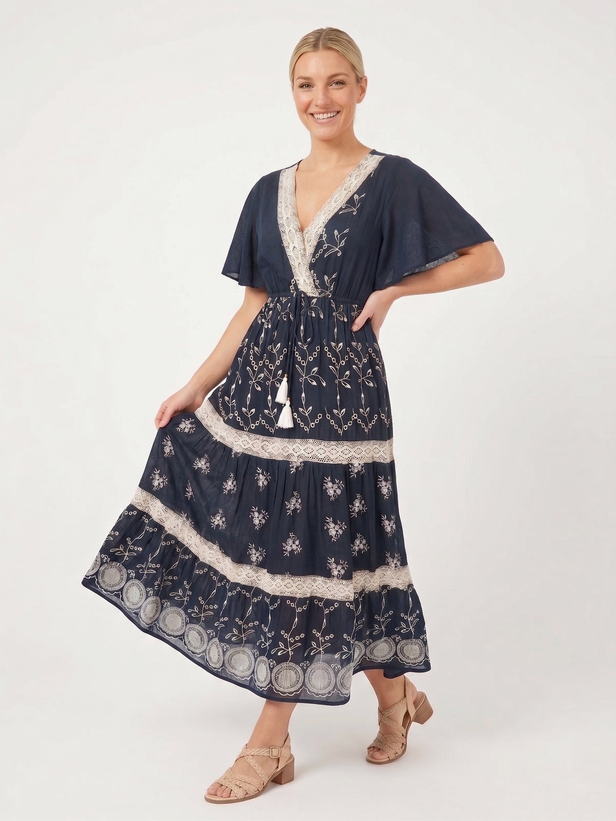 VESTIDO BOHO CHIC "PERLA TROPICAL"
