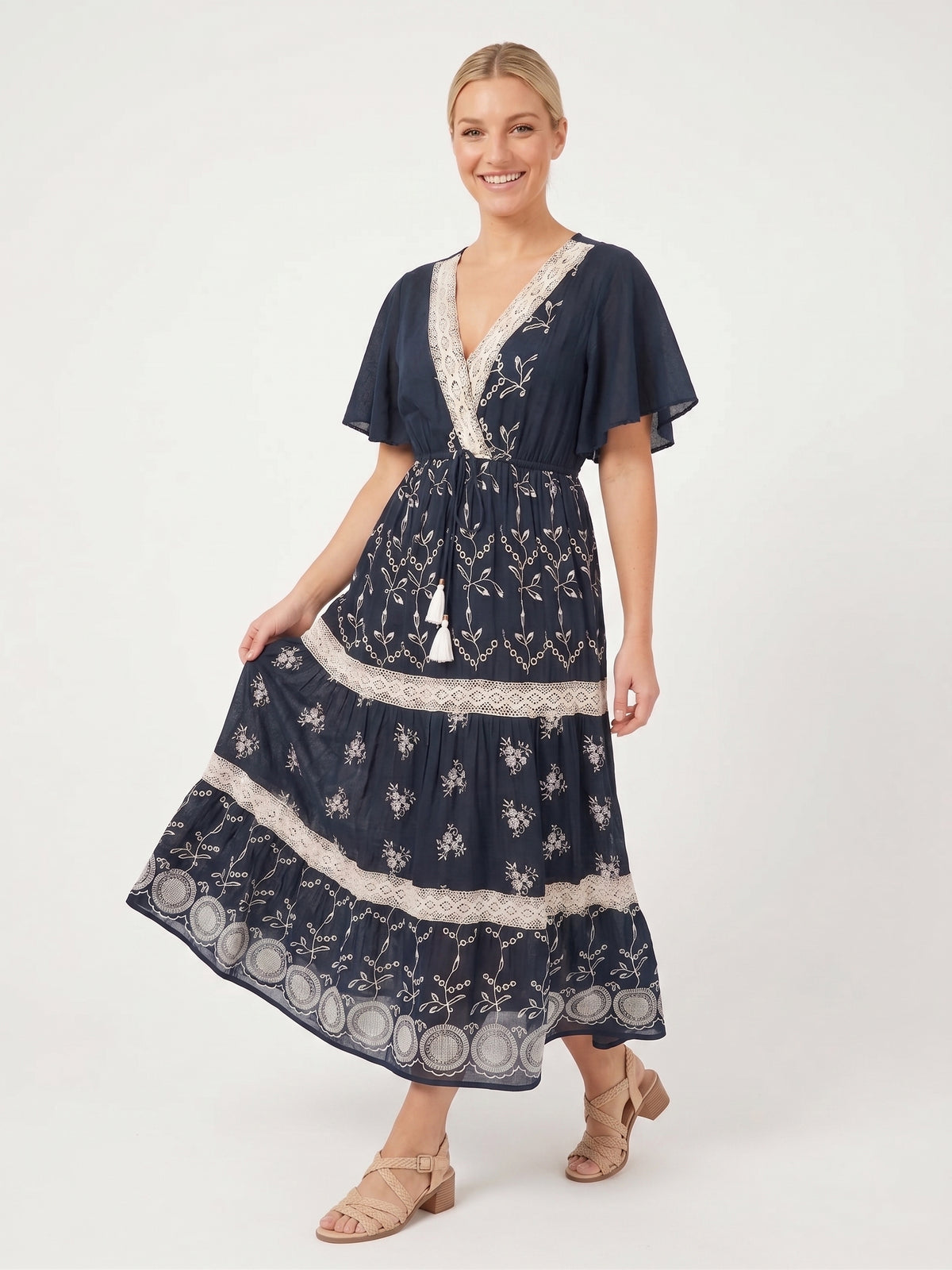 VESTIDO BOHO CHIC "PERLA TROPICAL"
