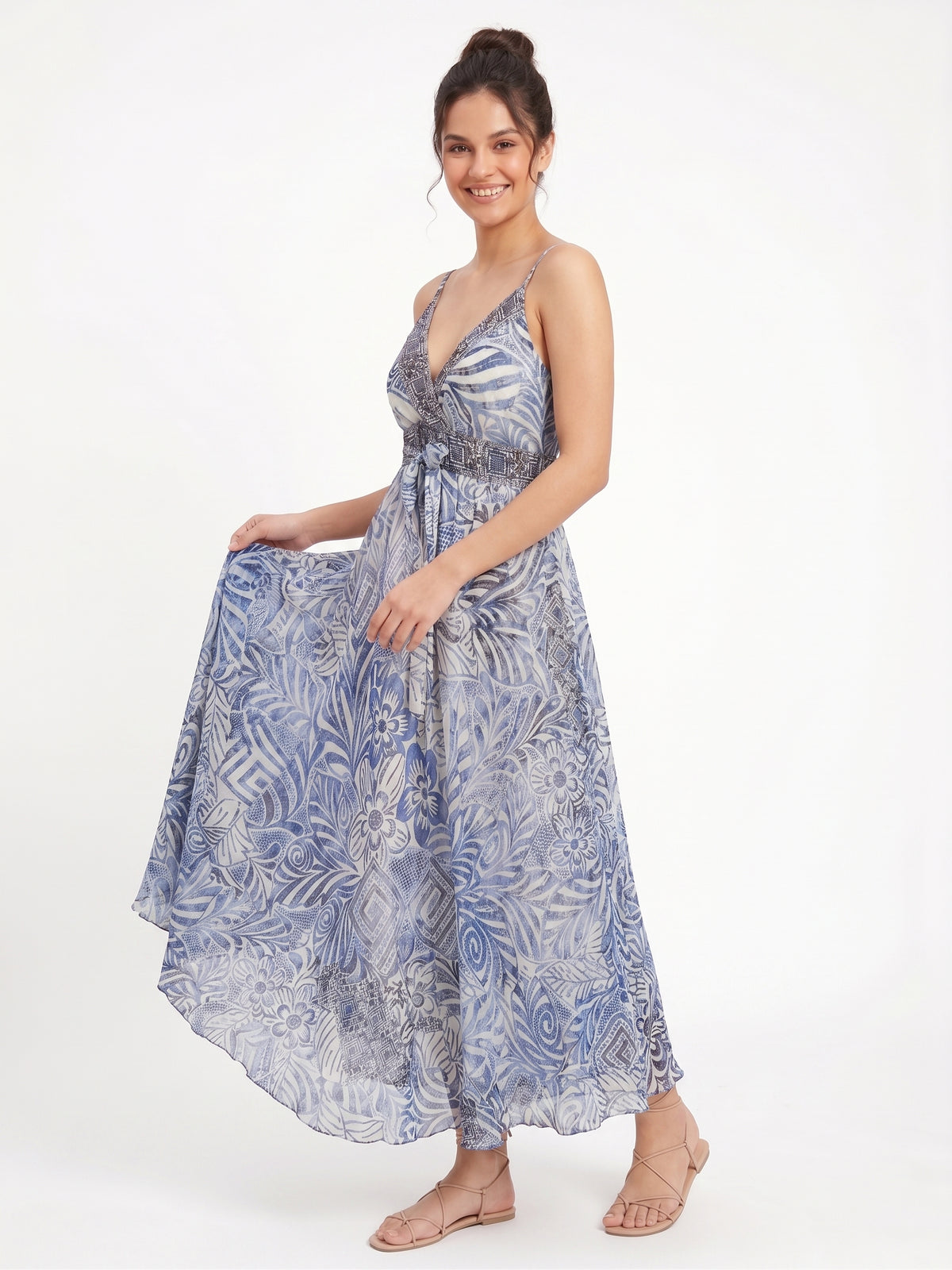 VESTIDO BOHEMIO "PARAISO FLORAL"