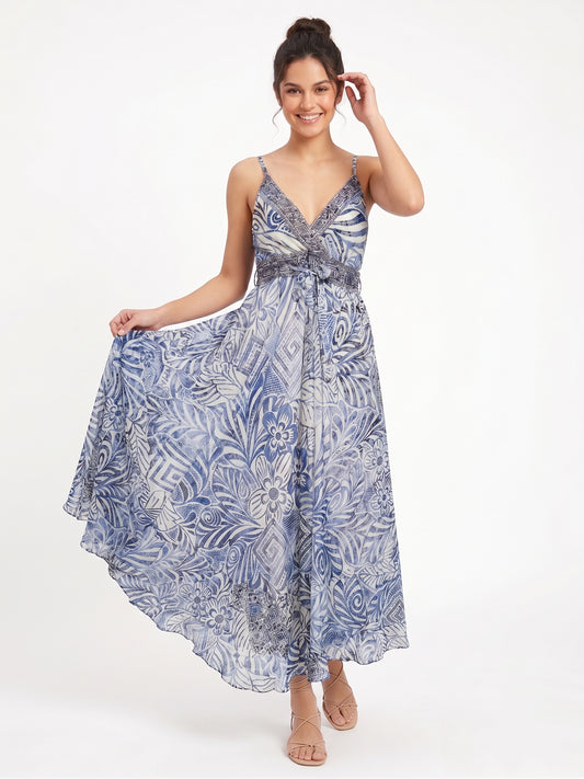 VESTIDO BOHEMIO "PARAISO FLORAL"