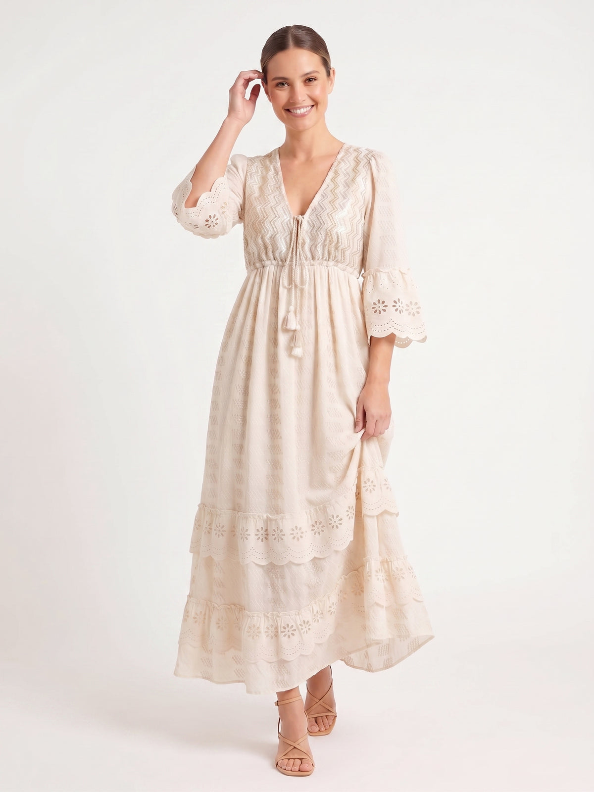 VESTIDO BOHEMIO "CIELO TROPICAL"