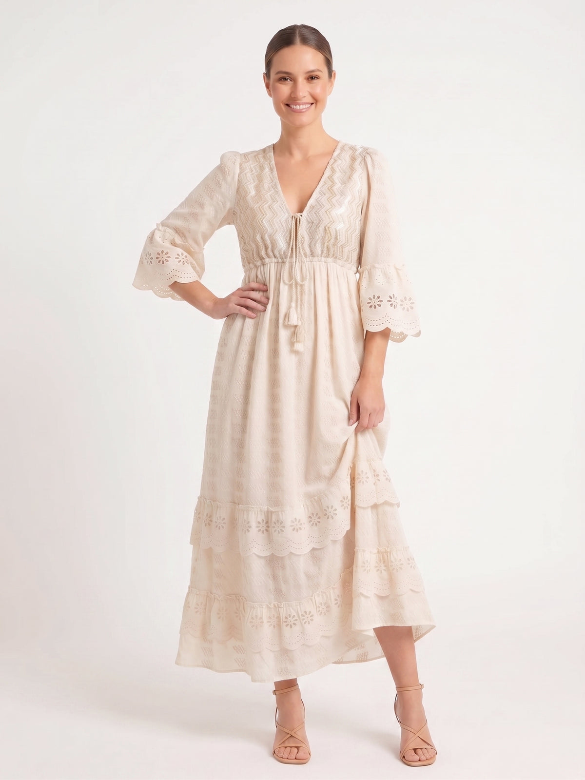 VESTIDO BOHEMIO "CIELO TROPICAL"