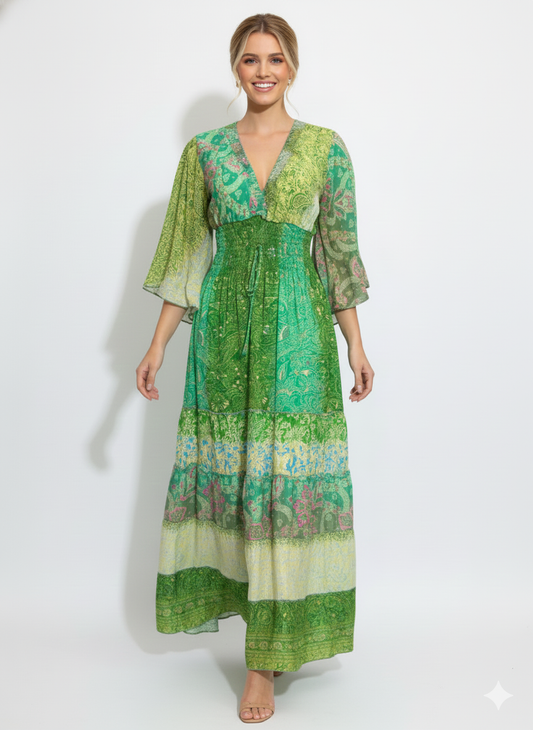 VESTIDO BOHO "MELODIA DE COCO"