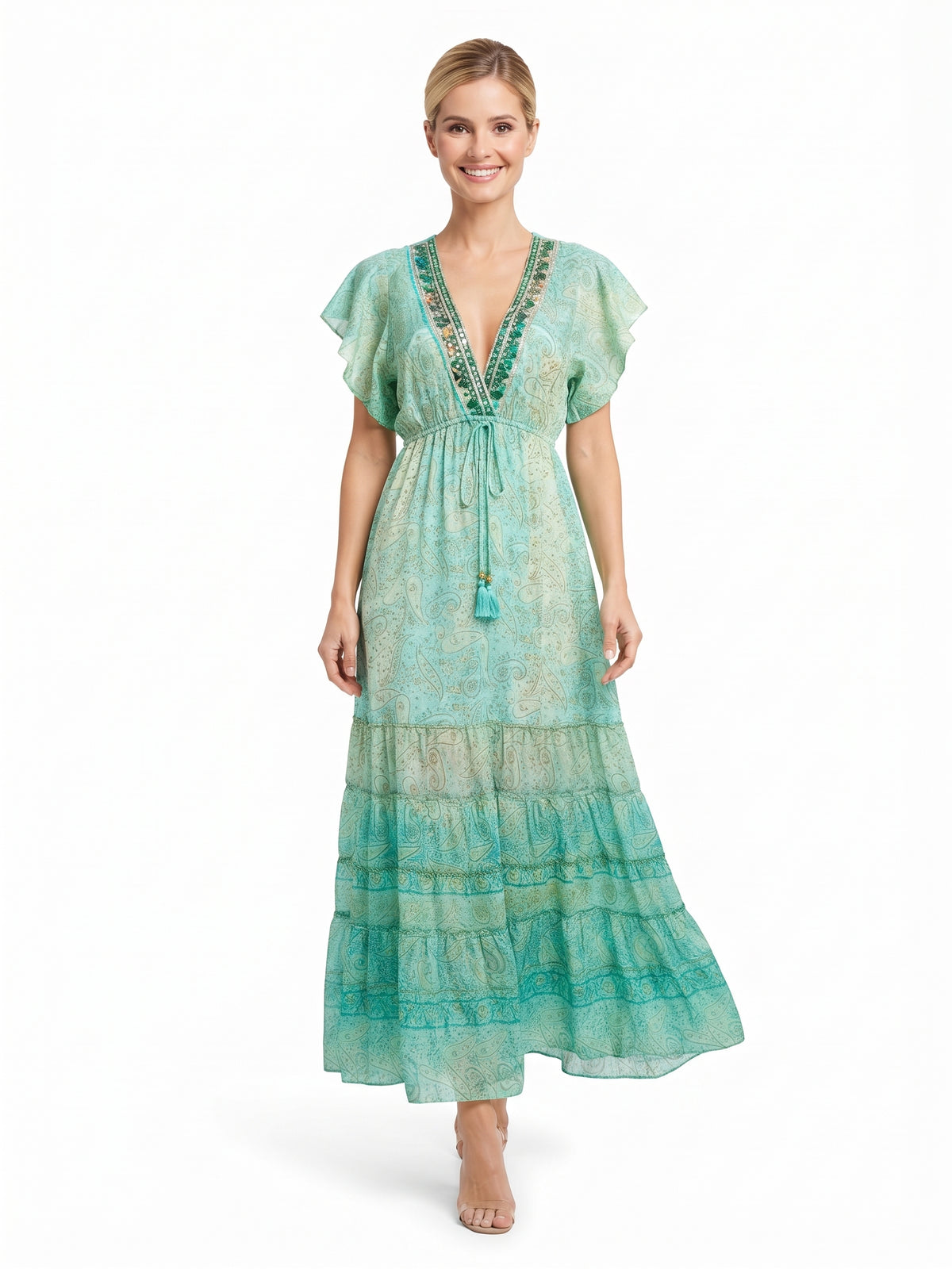 VESTIDO BOHEMIO "LUZ DE PALMA"