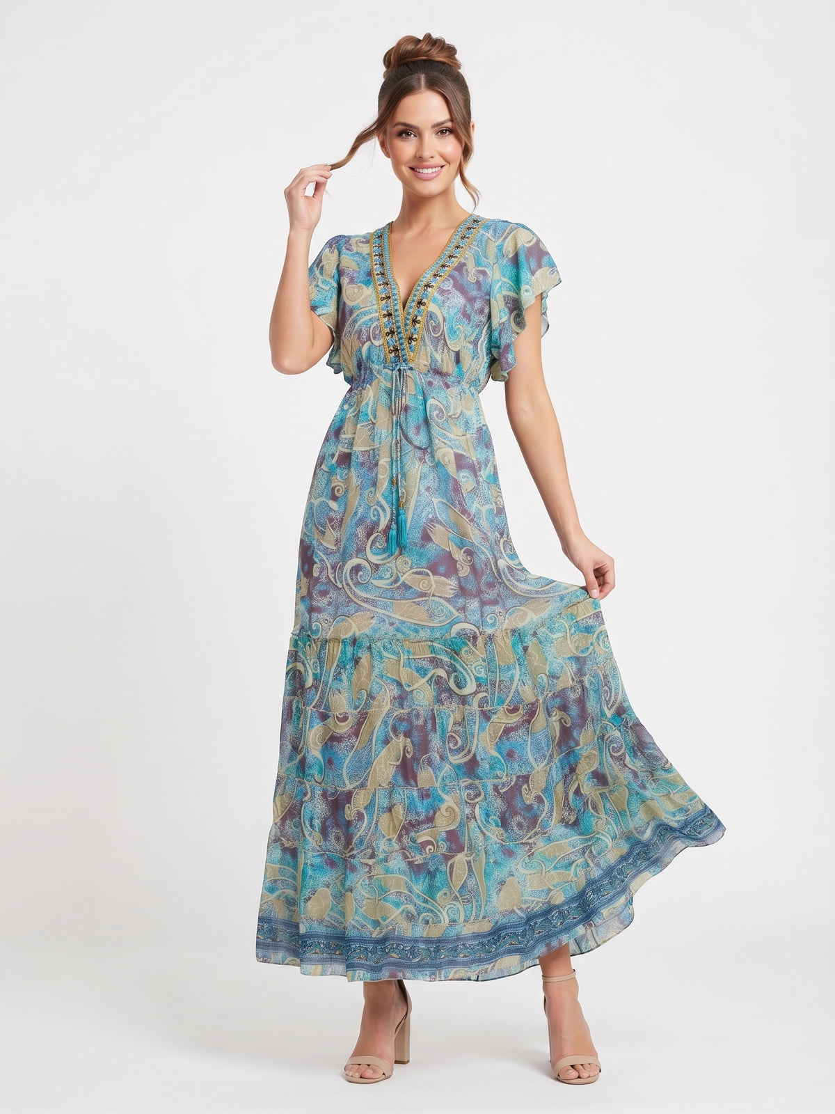 VESTIDO BOHO "MELODIA DE COCO"