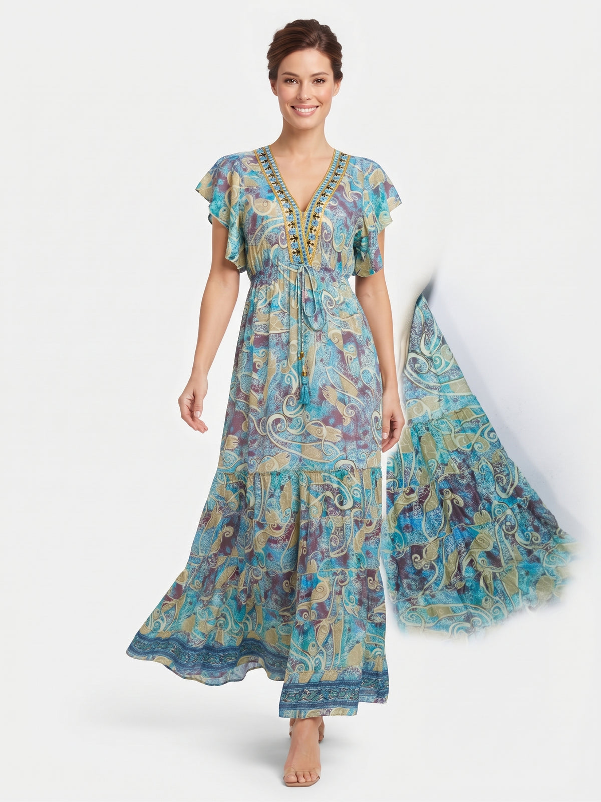 VESTIDO BOHO "MELODIA DE COCO"